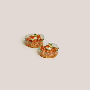 Tartar de salmó i toc de Wasabi